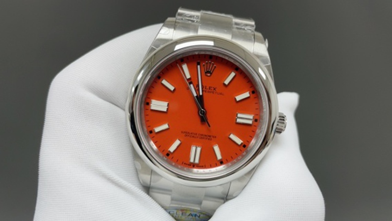 Best Edition with 3230 Automatic Movement Rolex Oyster Perpetual Series 36-41mm Orange Watch